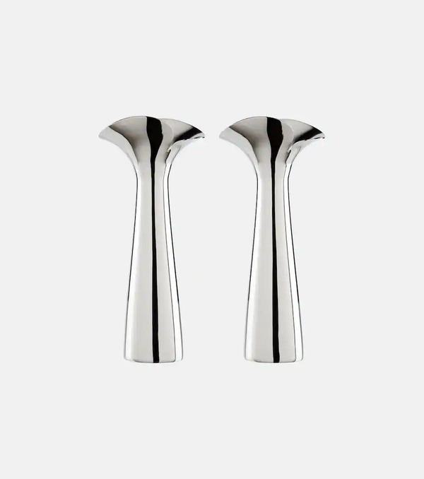  Georg Jensen Georg Jensen Bloom Botanica Set Of 2 Candle Holders By Helle Damkjã¦r 