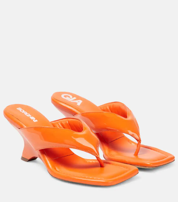  Gia Borghini Gia Borghini Gia 6 Leather Thong Sandals 