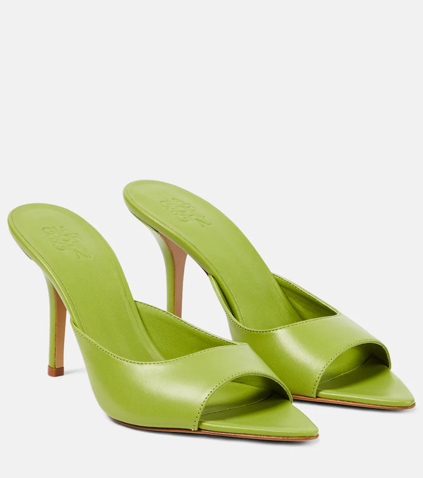  Gia Borghini Gia Borghini Perni 04 Uni Leather Mules 