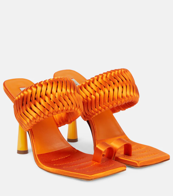  Gia Borghini Gia Borghini Rosie 1 Satin Sandals 
