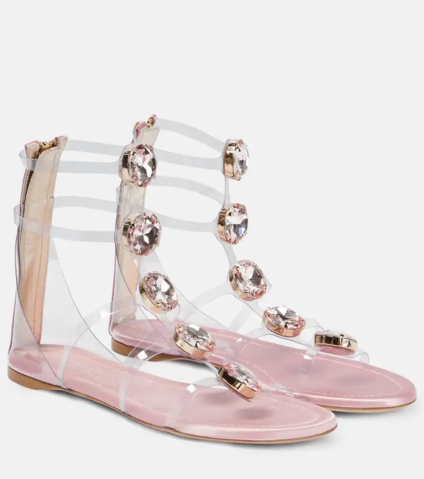  Giambattista Valli Giambattista Valli Embellished Pvc Sandals 