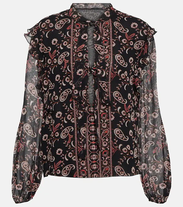  Giambattista Valli Giambattista Valli Printed Silk Blouse 