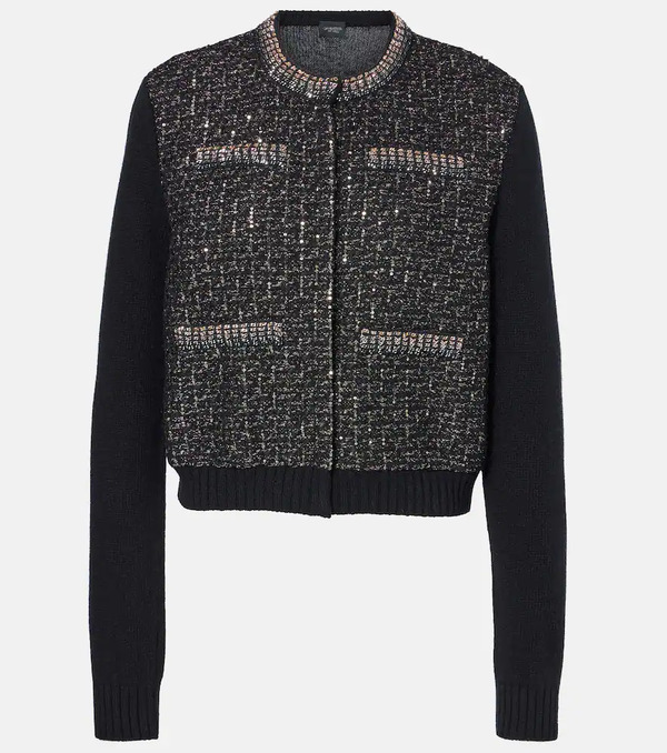  Giambattista Valli Giambattista Valli Sequined Wool Cardigan 