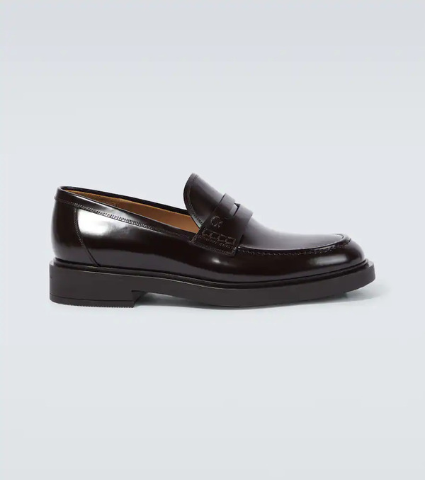  Gianvito Rossi Gianvito Rossi Harris Leather Penny Loafers 