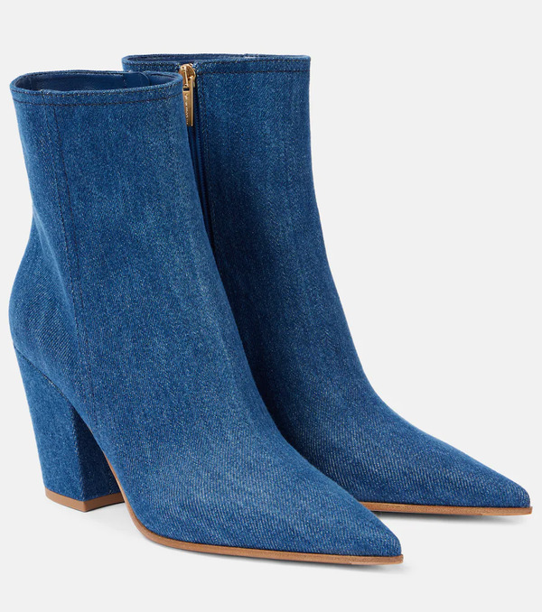  Gianvito Rossi Gianvito Rossi Keinna 85 Denim Ankle Boots 