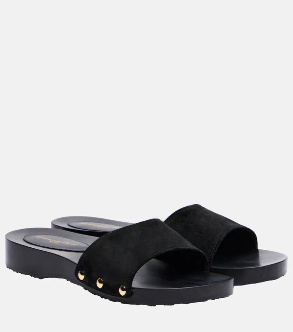  Gianvito Rossi Gianvito Rossi Riviera Suede Slides 