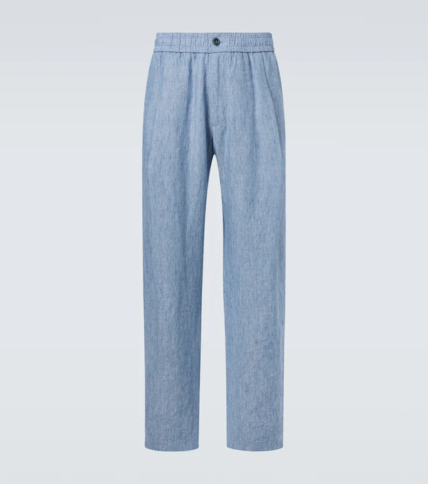  Giorgio Armani Giorgio Armani Linen Wide-leg Pants 
