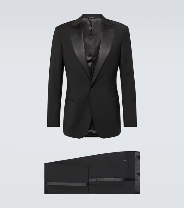  Giorgio Armani Giorgio Armani Single-breasted Virgin Wool Tuxedo 