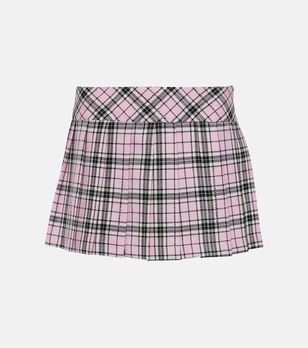  Giuseppe Di Morabito Giuseppe Di Morabito Checked Wool Miniskirt 