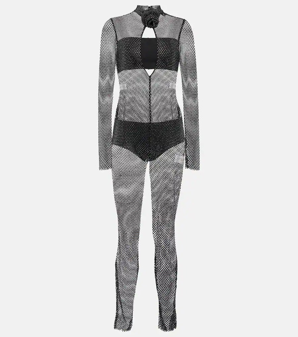  Giuseppe Di Morabito Giuseppe Di Morabito Crystal-embellished Mesh Jumpsuit 