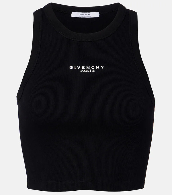  Givenchy Givenchy Cropped Logo Cotton Tank Top 