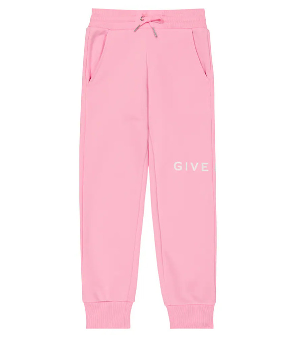  Givenchy Kids Givenchy Kids Logo Cotton-blend Jersey Sweatpants 