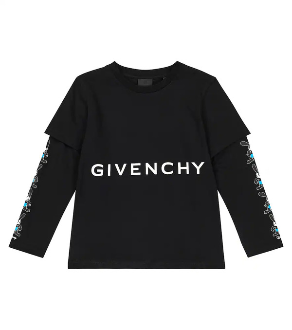  Givenchy Kids Givenchy Kids Logo Cotton T-shirt 