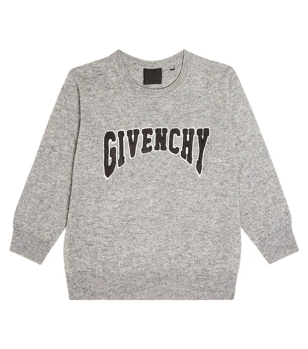  Givenchy Kids Givenchy Kids Logo Wool And Cashmere Sweater 