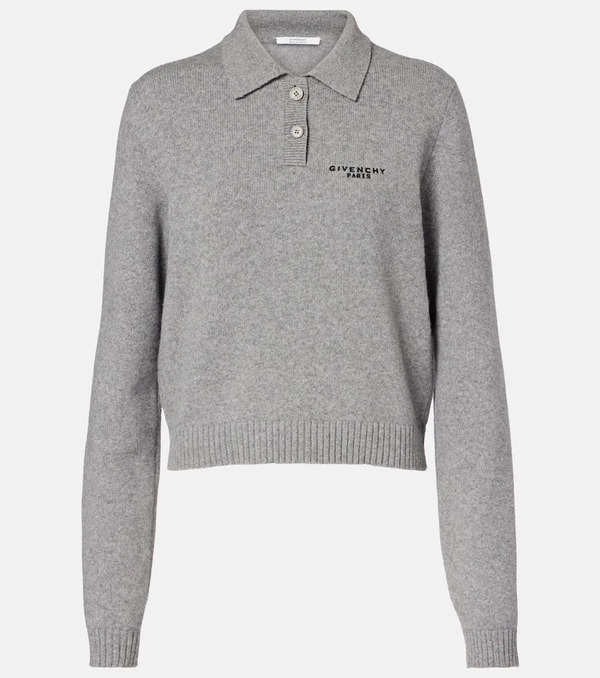  Givenchy Givenchy Logo Wool And Cashmere Polo Sweater 