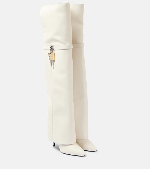  Givenchy Givenchy Shark Lock Stiletto Over-the-knee Boots 