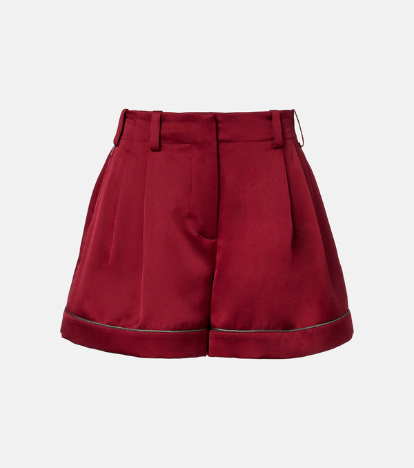  Givenchy Givenchy Silk Satin Shorts 