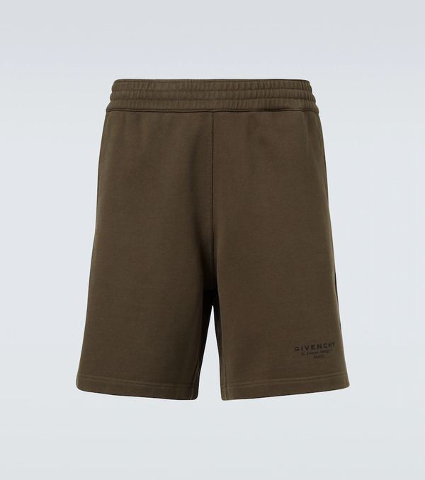  Givenchy Givenchy Givenchy Stamp Cotton Bermuda Shorts 