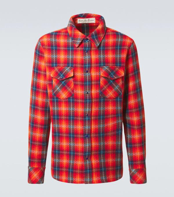  God's True Cashmere God's True Cashmere Checked Cashmere Shirt 