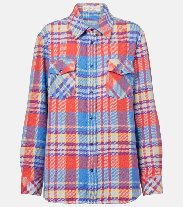  God's True Cashmere God's True Cashmere Creator Plaid Cashmere Shirt 