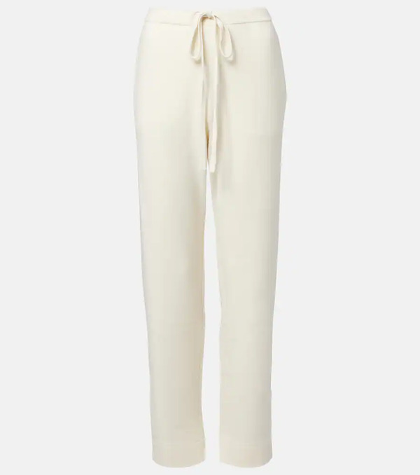  God's True Cashmere God's True Cashmere Embellished Cashmere Wide-leg Pants 