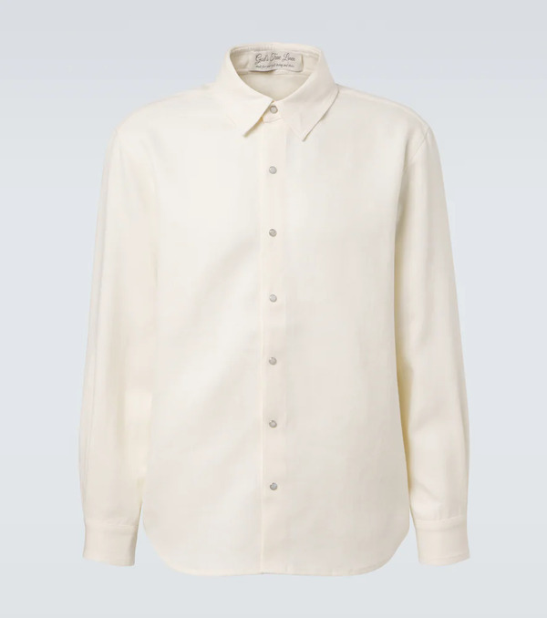  God's True Cashmere God's True Cashmere Linen Shirt With Moonstone 
