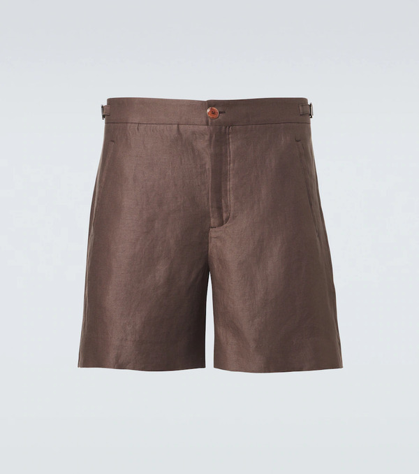  God's True Cashmere God's True Cashmere Linen Shorts With Sunstone 