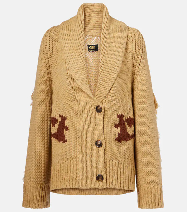  Goldbergh Goldbergh Nora Intarsia Wool-blend Cardigan 