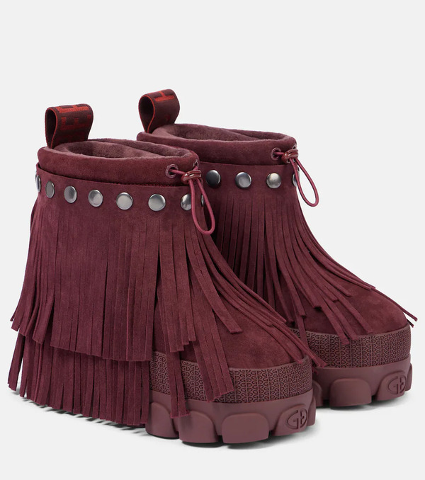  Goldbergh Goldbergh Vergara Fringed Suede Snow Boots 