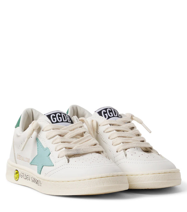  Golden Goose Kids Golden Goose Kids Ball Star Leather Sneakers 