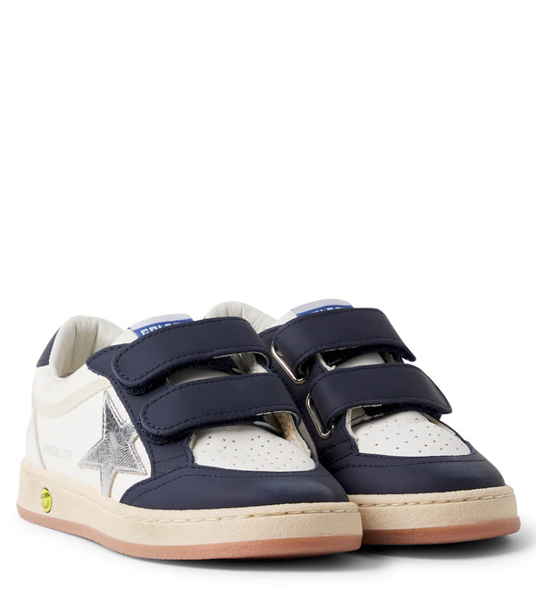  Golden Goose Kids Golden Goose Kids Ball Star Leather Sneakers 
