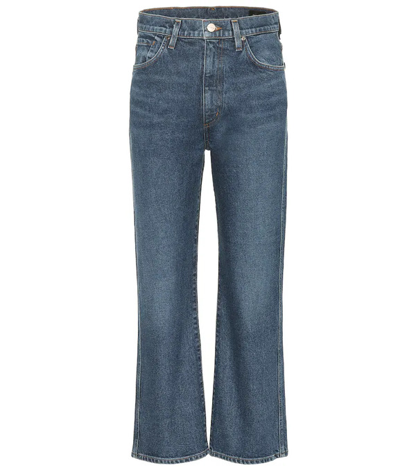  Goldsign Goldsign High-rise Cropped Wide-leg Jeans 