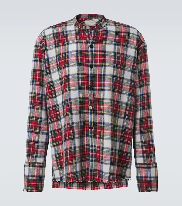  Greg Lauren Greg Lauren Plaid Cotton Shirt 