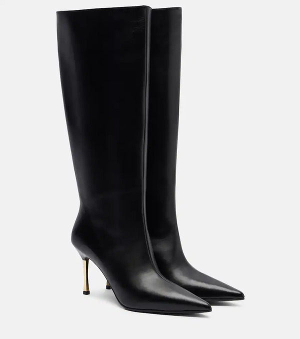  Gucci Gucci Bombshell Leather Knee-high Boots 