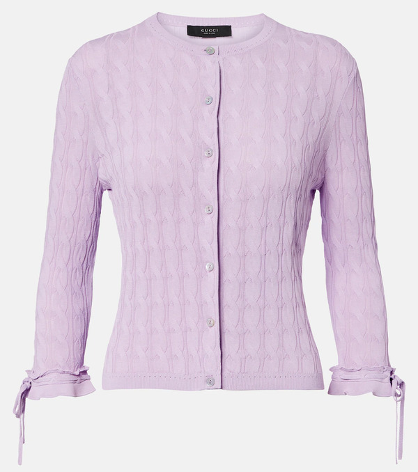 Gucci Gucci Cable-knit Cardigan 