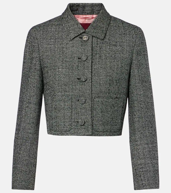  Gucci Gucci Cropped Wool Jacket 