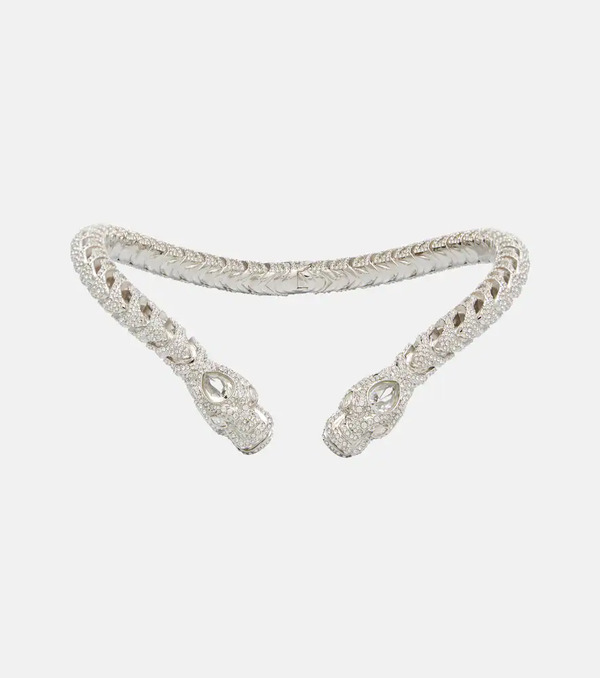  Gucci Gucci Dionysus Crystal-embellished Choker 