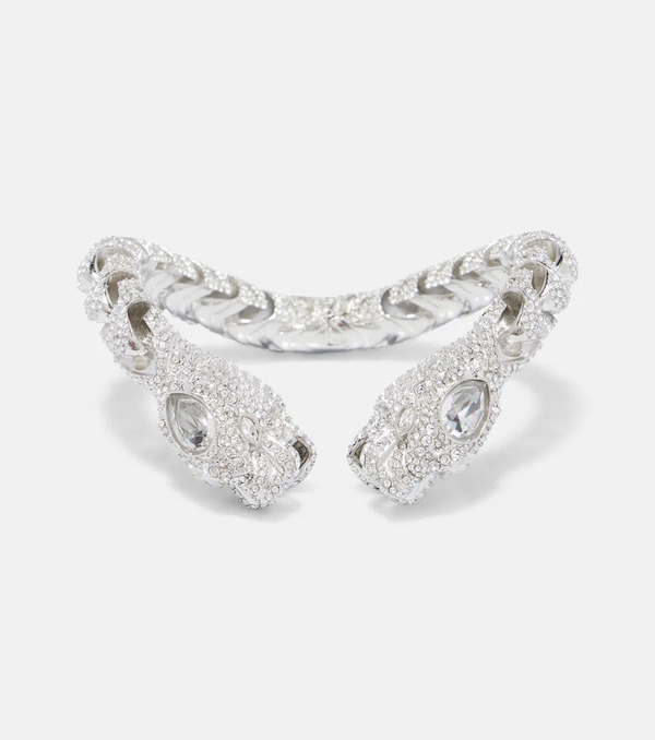  Gucci Gucci Dionysus Crystal-embellished Cuff Bracelet 