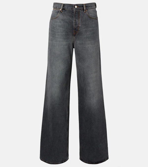  Gucci Gucci Faded Wide-leg Jeans 