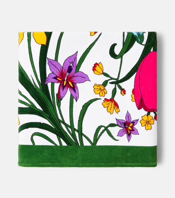  Gucci Gucci Gucci Flora Cotton Terry Beach Towel 