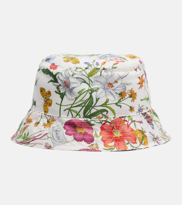  Gucci Gucci Floral Silk Bucket Hat 