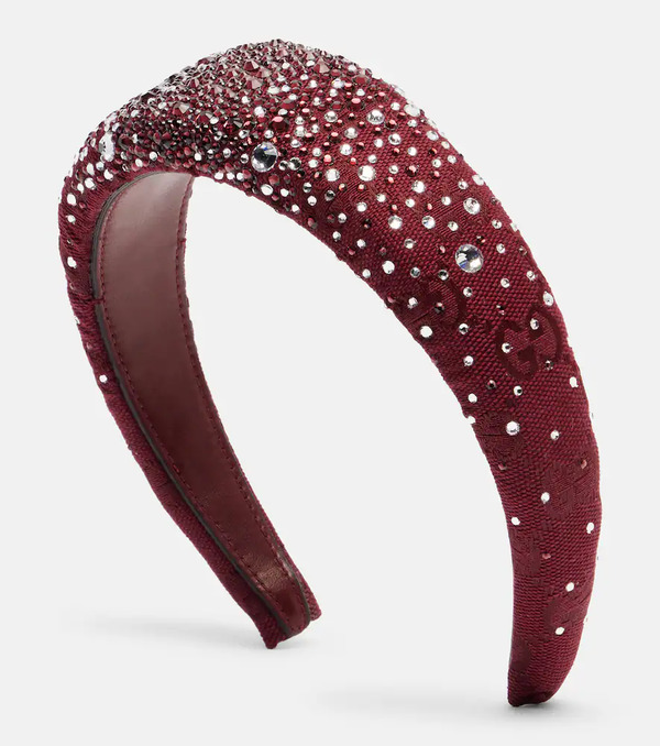  Gucci Gucci Gg Crystal-embellished Headband 