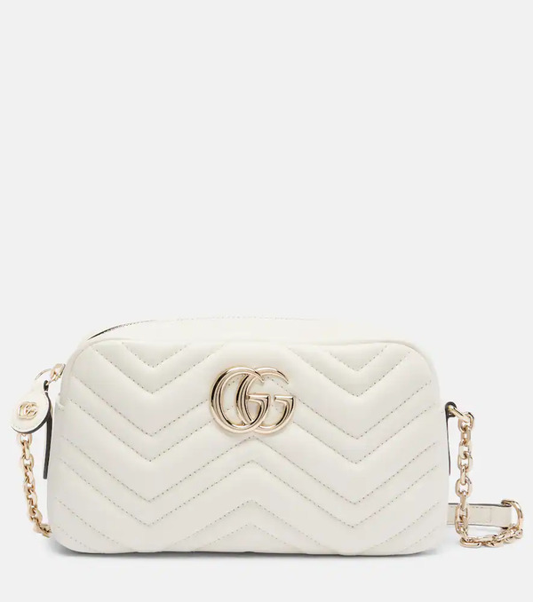  Gucci Gucci Gg Marmont Small Leather Crossbody Bag 