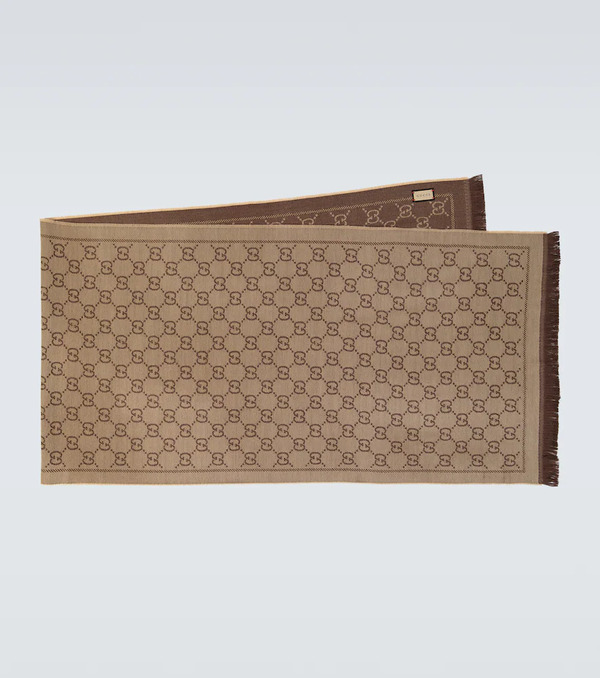  Gucci Gucci Gg Wool Jacquard Scarf 