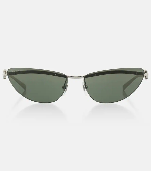 Gucci Gucci Horsebit Cat-eye Sunglasses 