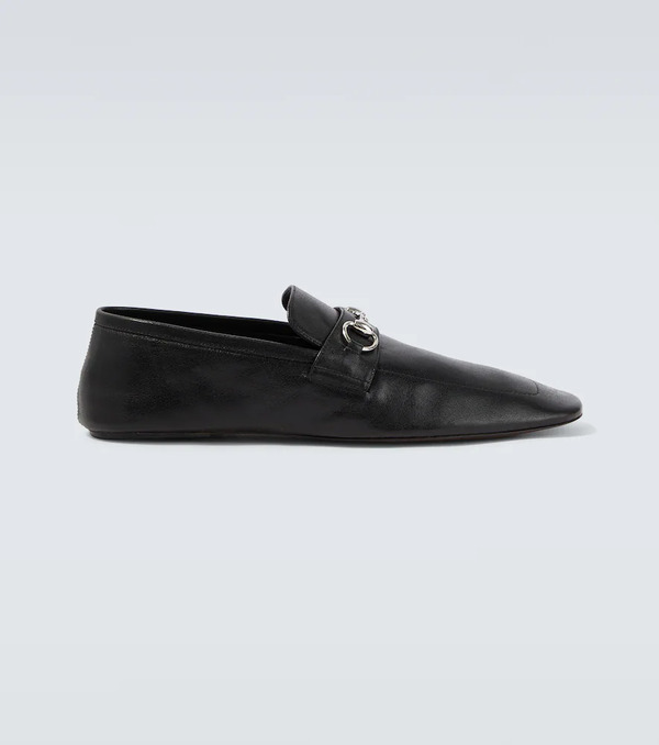  Gucci Gucci Horsebit Leather Loafers 