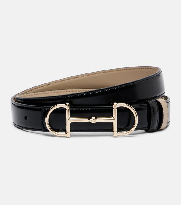  Gucci Gucci Horsebit Reversible Leather Belt 