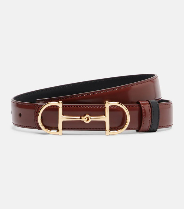  Gucci Gucci Horsebit Reversible Leather Belt 