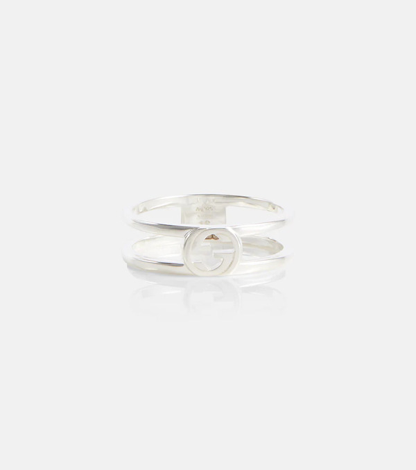  Gucci Gucci Interlocking G Sterling Silver Ring 