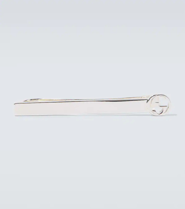  Gucci Gucci Interlocking G 925 Sterling Silver Tie Bar 